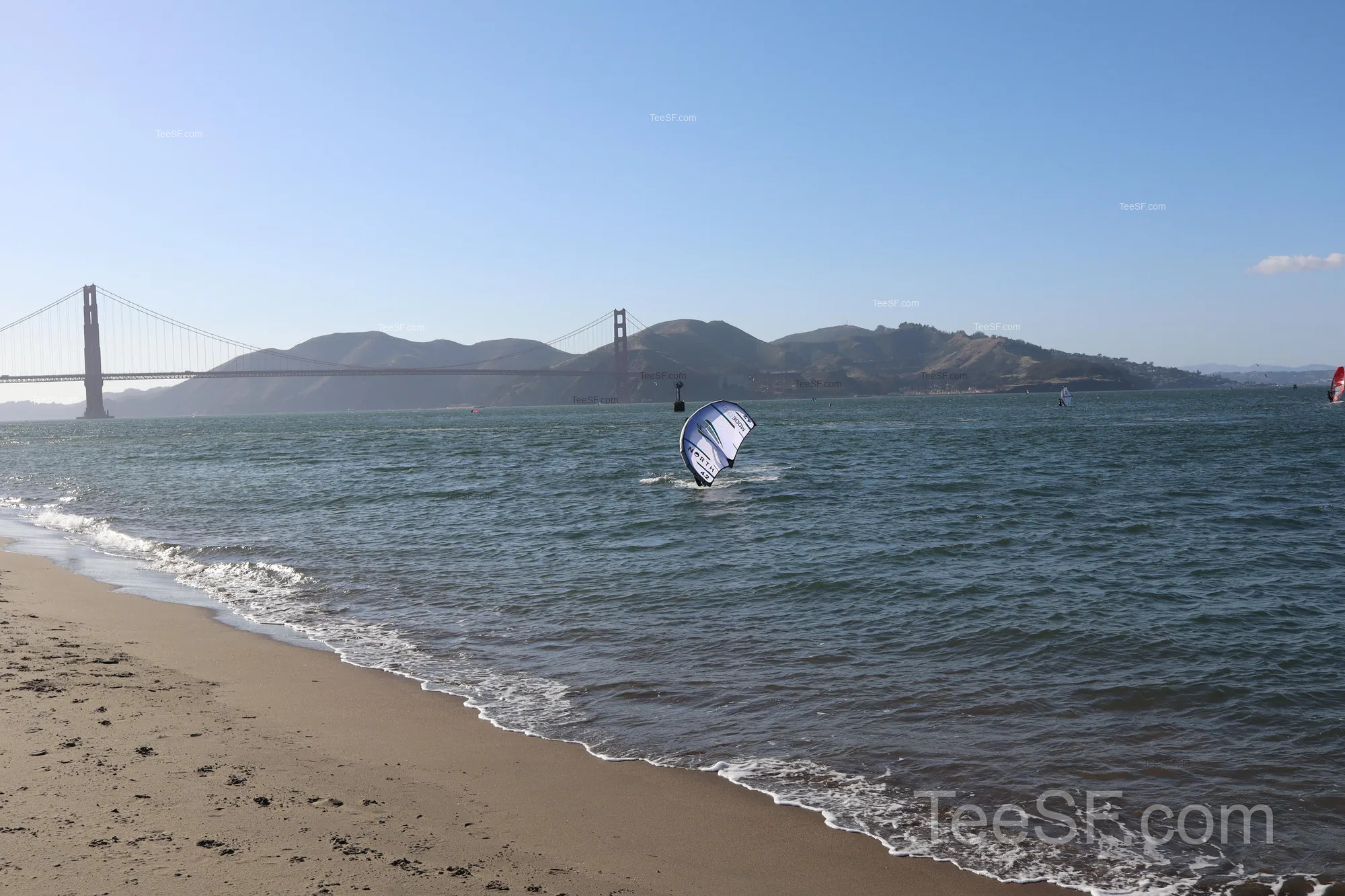 golden Gate Bridge From Beach during a Stripe Sessions 2026 visit in San Francisco.